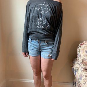 Distressed Gap shorts